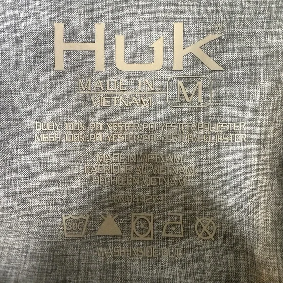 Huk Fishing Men's Hawser Corduroy Button Down Shirt Medium Navy Blue Long Sleeve - Picture 2 of 7